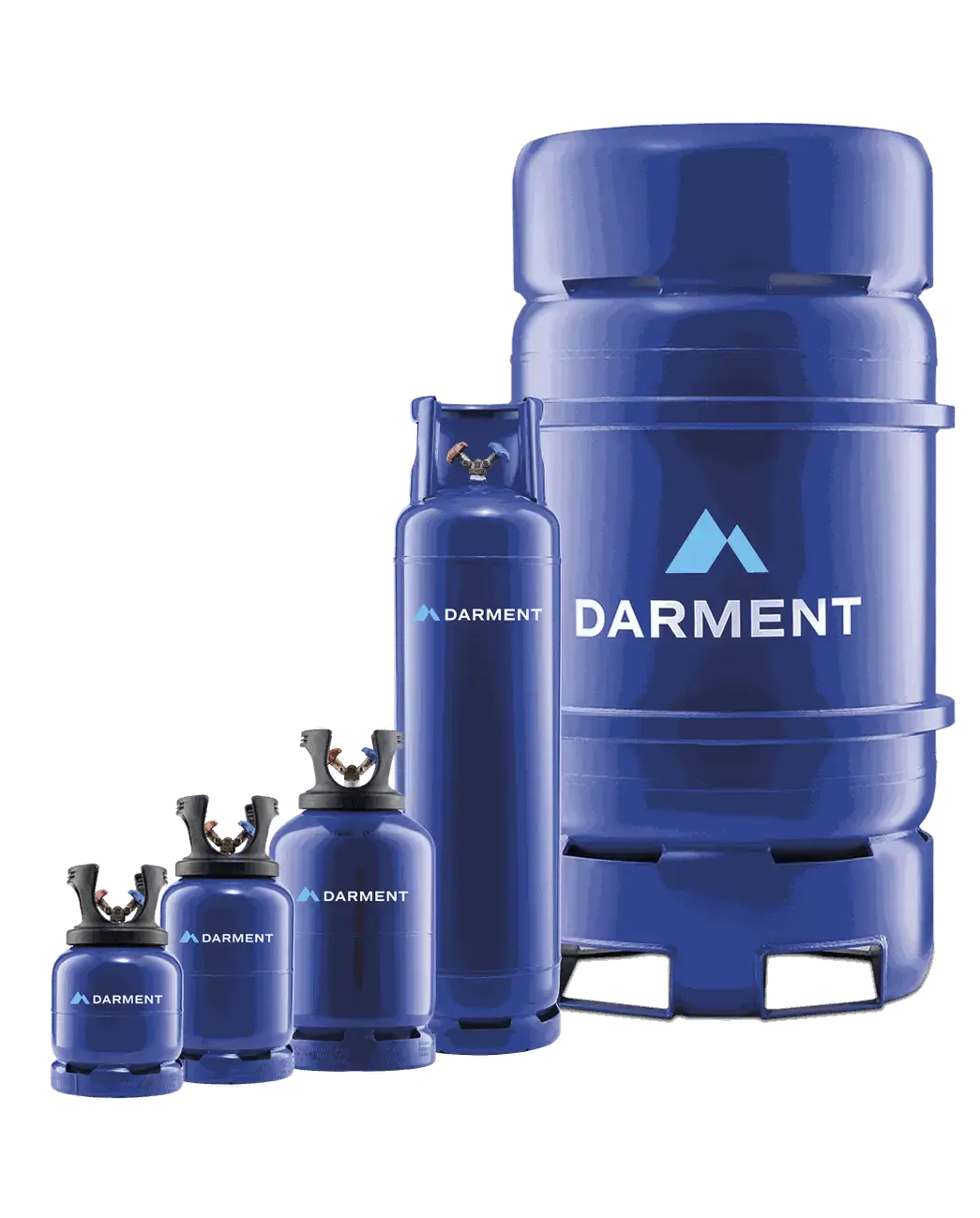 Darment refrigerant cylinders