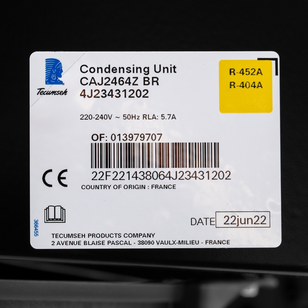 Condensing unit CAJ2464ZBR 1102W -30 / +32°C, LBP, 230V