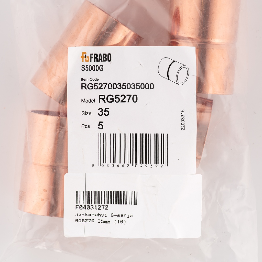 Straight coupling G-size RG5270 35mm (10)