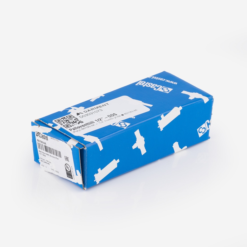 Ball valve ODS 1/2" Polyhedra    6570N/4A + 1/4" access valve