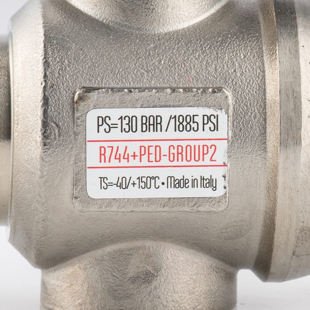 BV21KD20X0000 ball valve 2-way for R744 K-type DN20 with OD stainless steel connections 