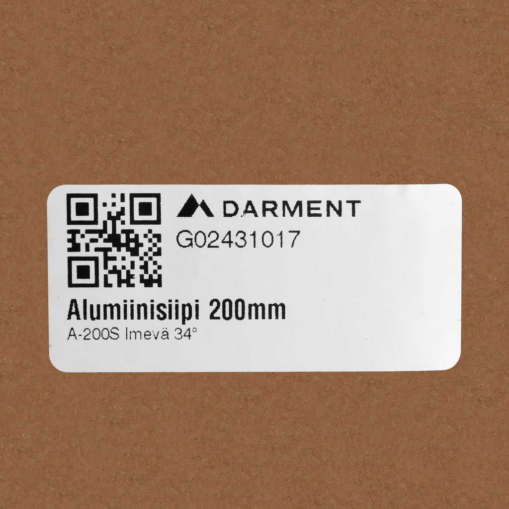 Aluminiumblade 200mm A-200S Suction 34°