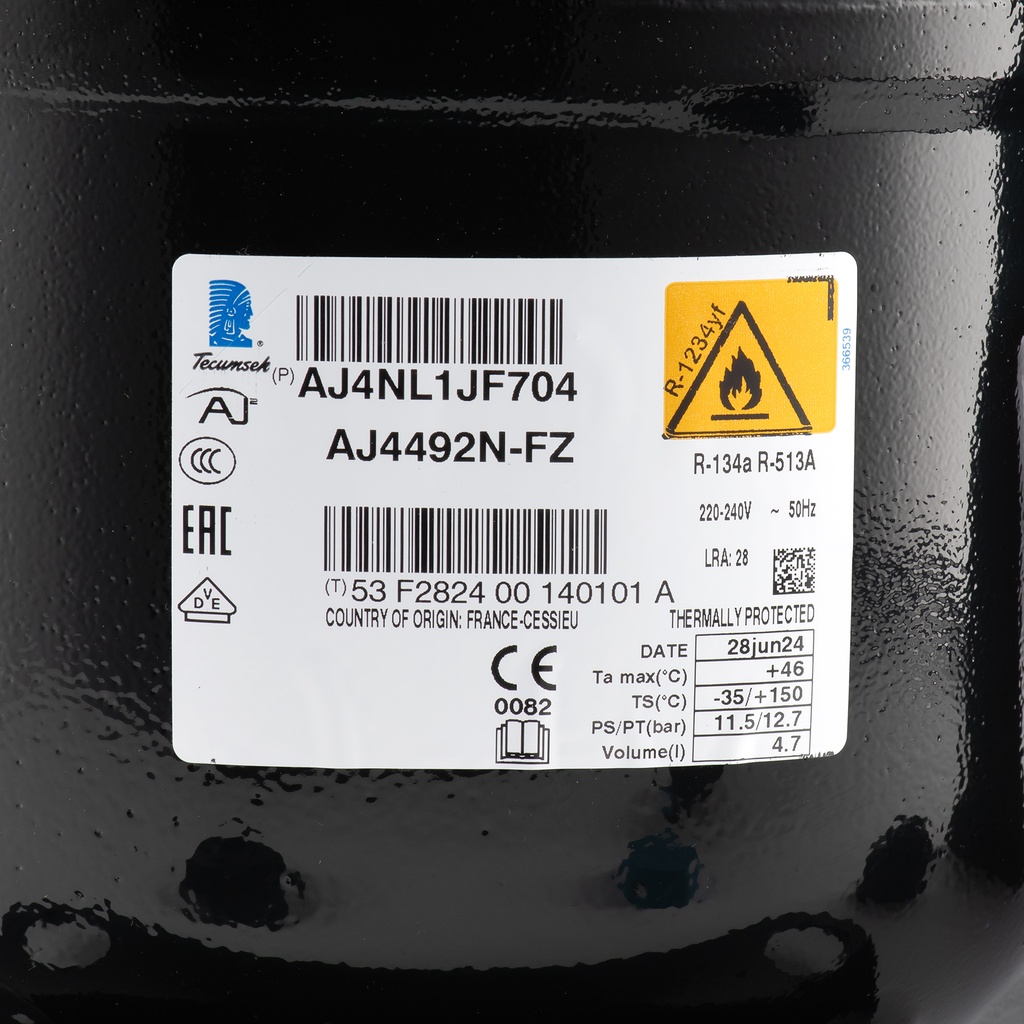 Compressor AJ4492N-FZ 25,95cm³ R134A HBP 230V