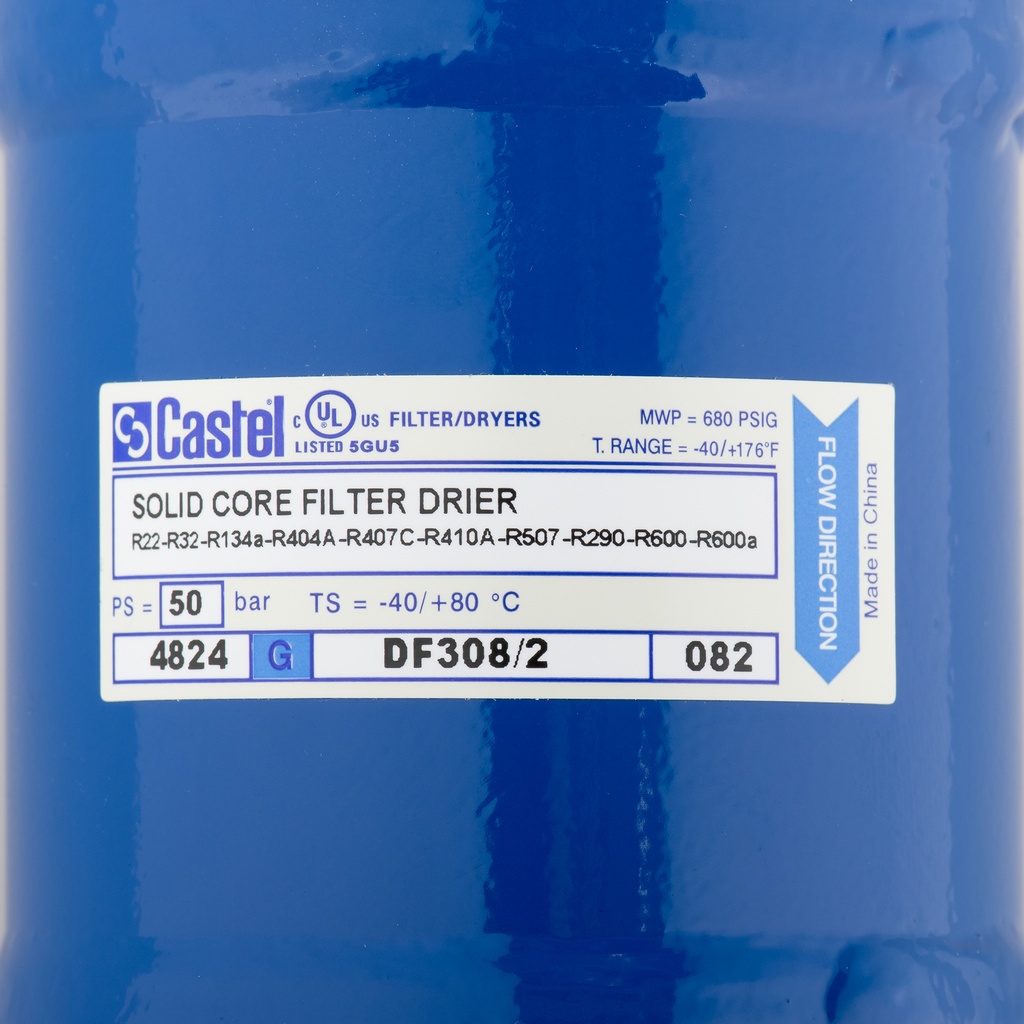 Solid Core Filter Drier polyhedra DF308/2 1/4" SAE (082)