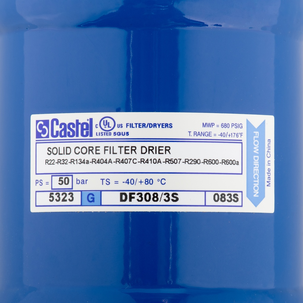 Solid Core Filter Drier polyhedra DF308/3S 3/8" ODS (083)