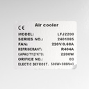 Evaporator Coolent LFJ2200 2,20kW -25°C/dt7 R404A F/F/F 8mm electric defrost