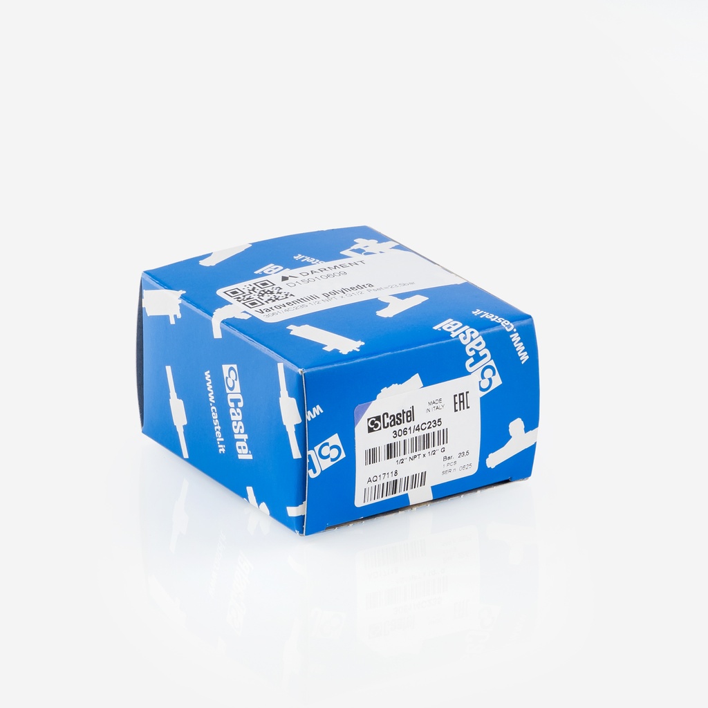 Safety Valve polyhedra 3061/4C235 1/2"NPT x G1/2" Pset=23,5bar