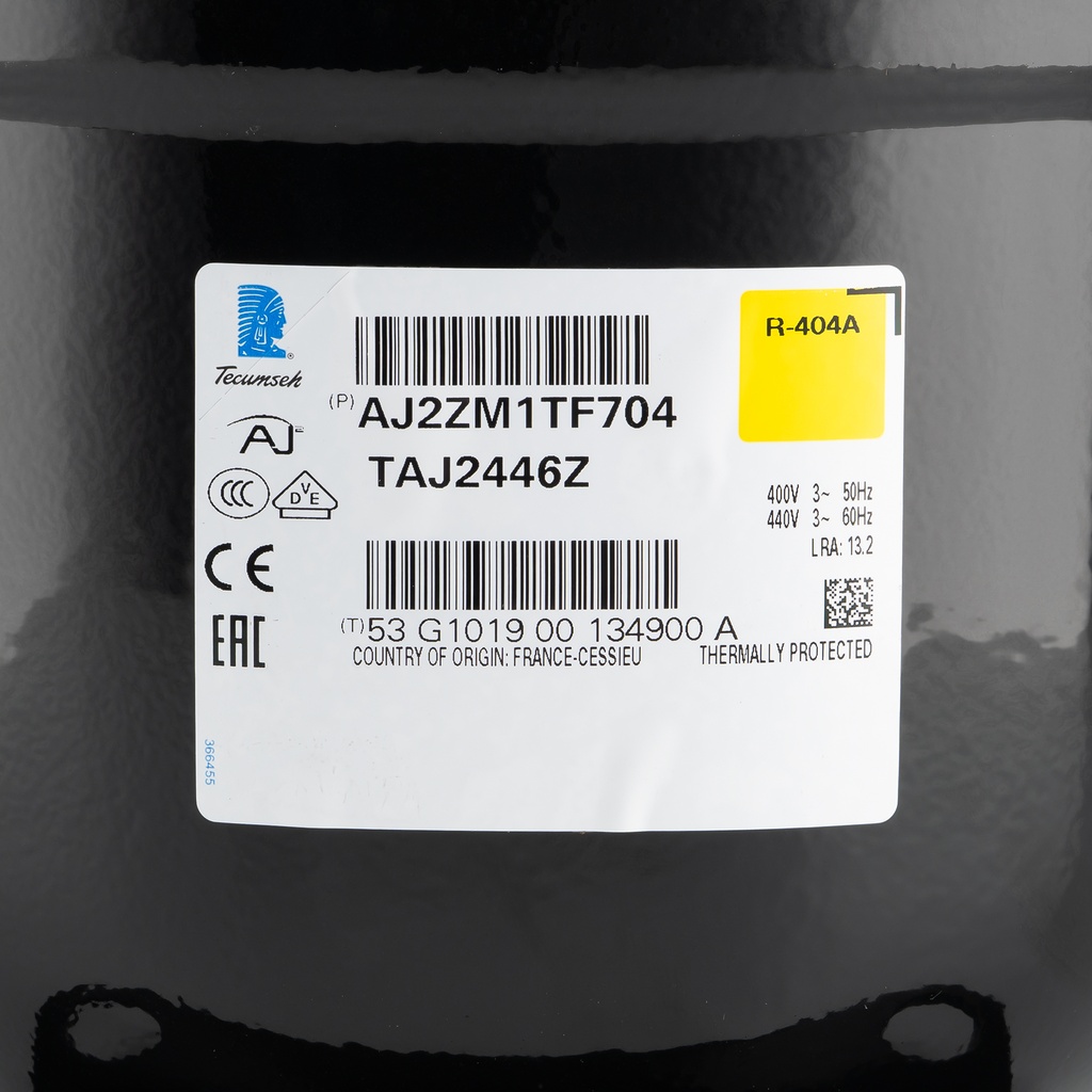 Compressor TAJ2446Z 26,20cm³ R404A LBP 400V (Rotalock)