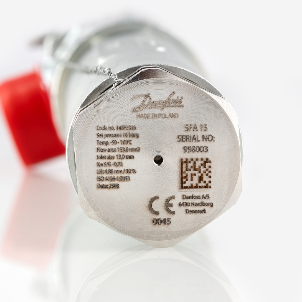 Safety valve SFA15T 148F3316 16bar 
