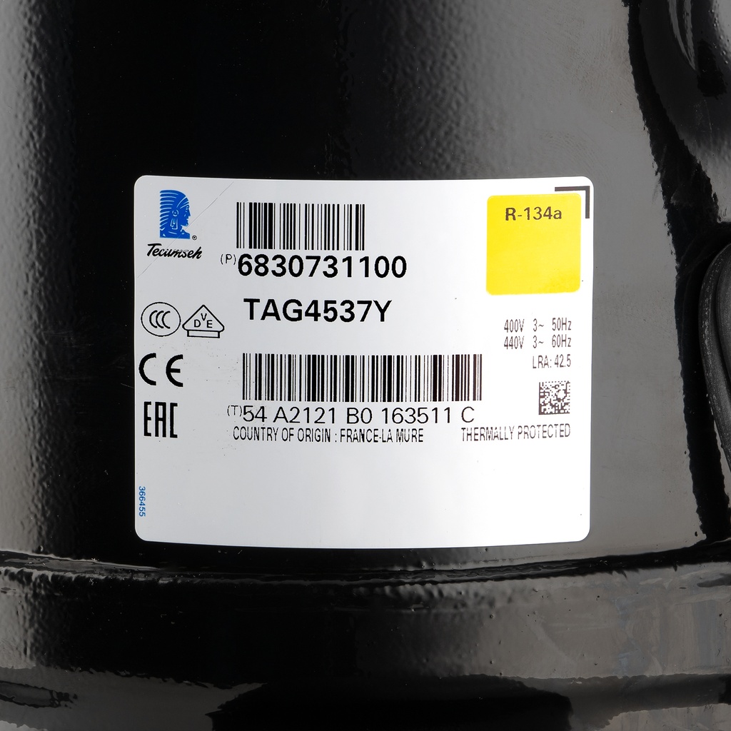 Compressor TAG4537Y 112,50cm³ R134A HBP 400V