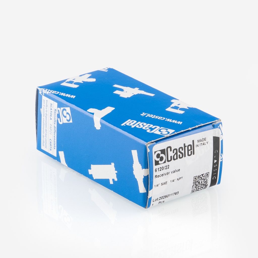 Receiver Valve 6120/22 1/4" SAE - 1/4" NPT