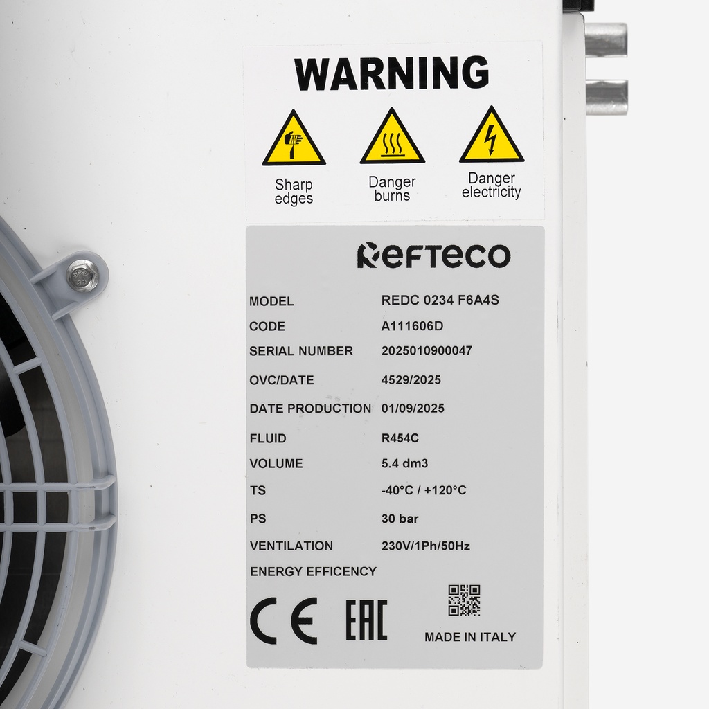 Evaporator Refteco REDC 0234 F6A4S 4,2kW Dt8K, R454C