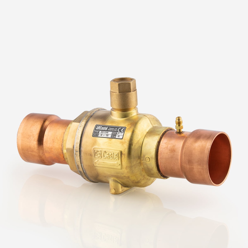 Ball valve ODS 3" + schrader 6591/24A