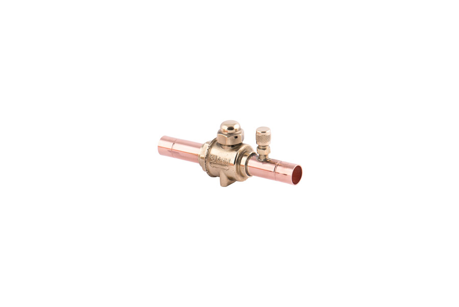 Ball valve ODS 1 3/8" Polyhedra  6570N/11A + 1/4 access valve