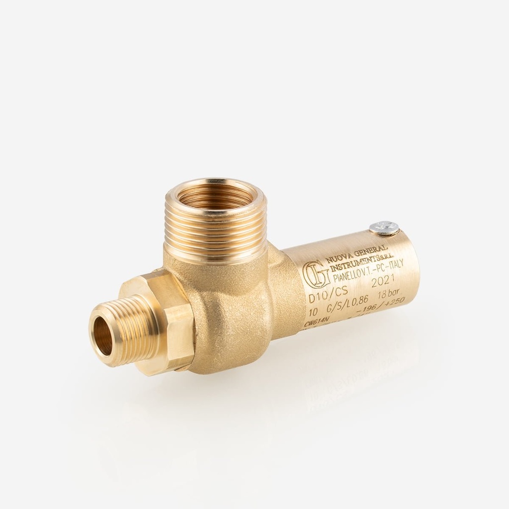 Varoventtiili D10/CS 3/8"G - 3/4"G 18bar