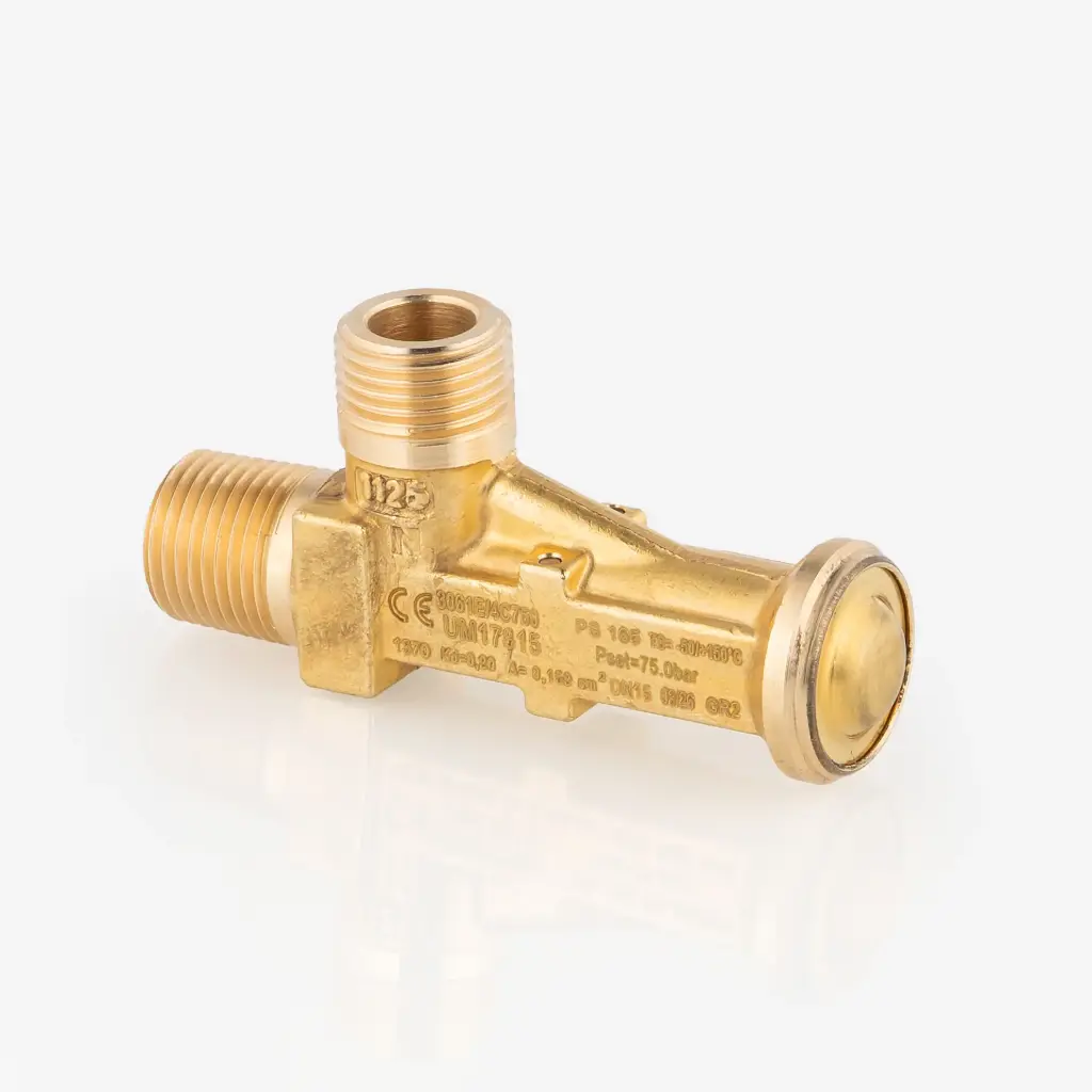 Safety Valve CO2 3061E/4C750 1/2"NPT x G1/2" Pset=75,0bar