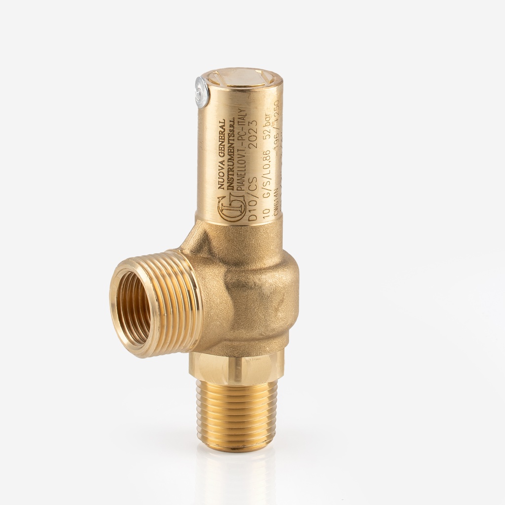 Safety valve E10/LS 1/2"NPT - 1"G 52bar 