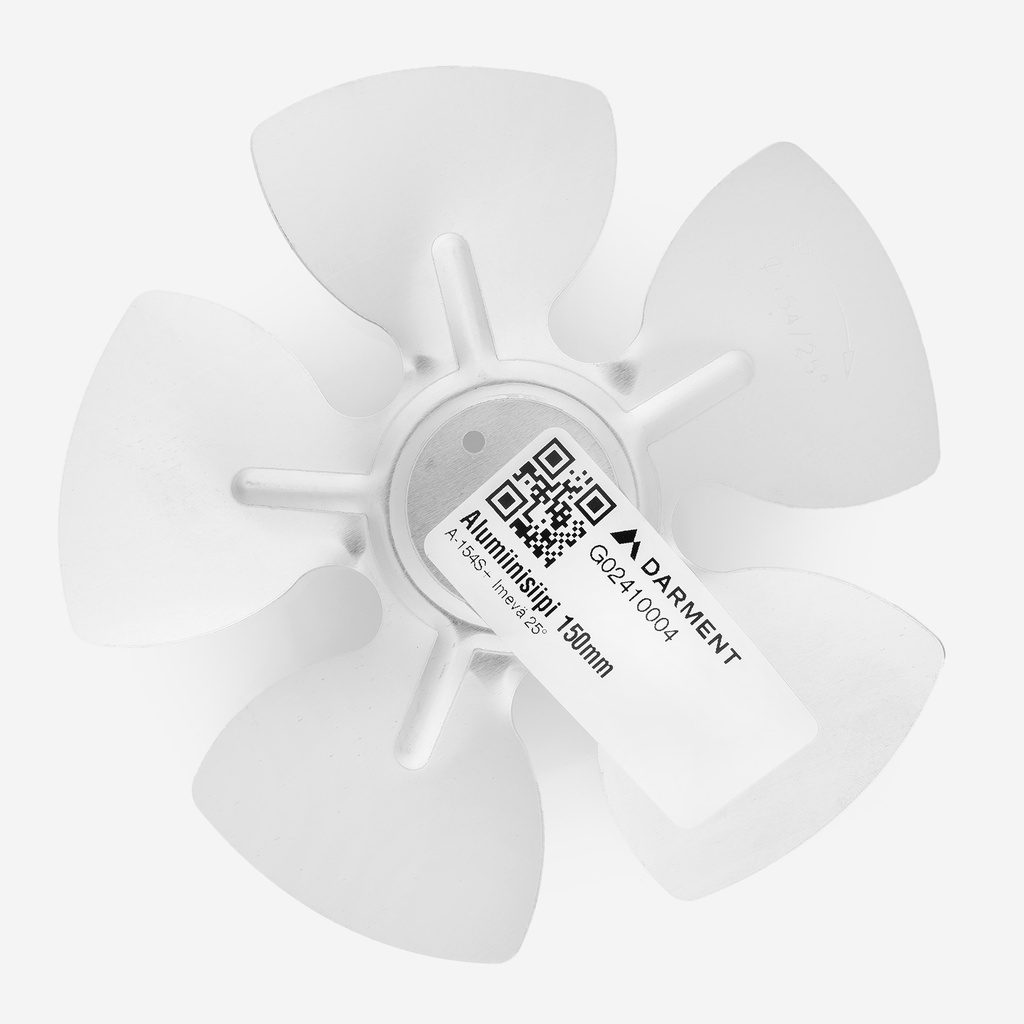 Aluminiumblade 150mm A-154S+ Suction 25°