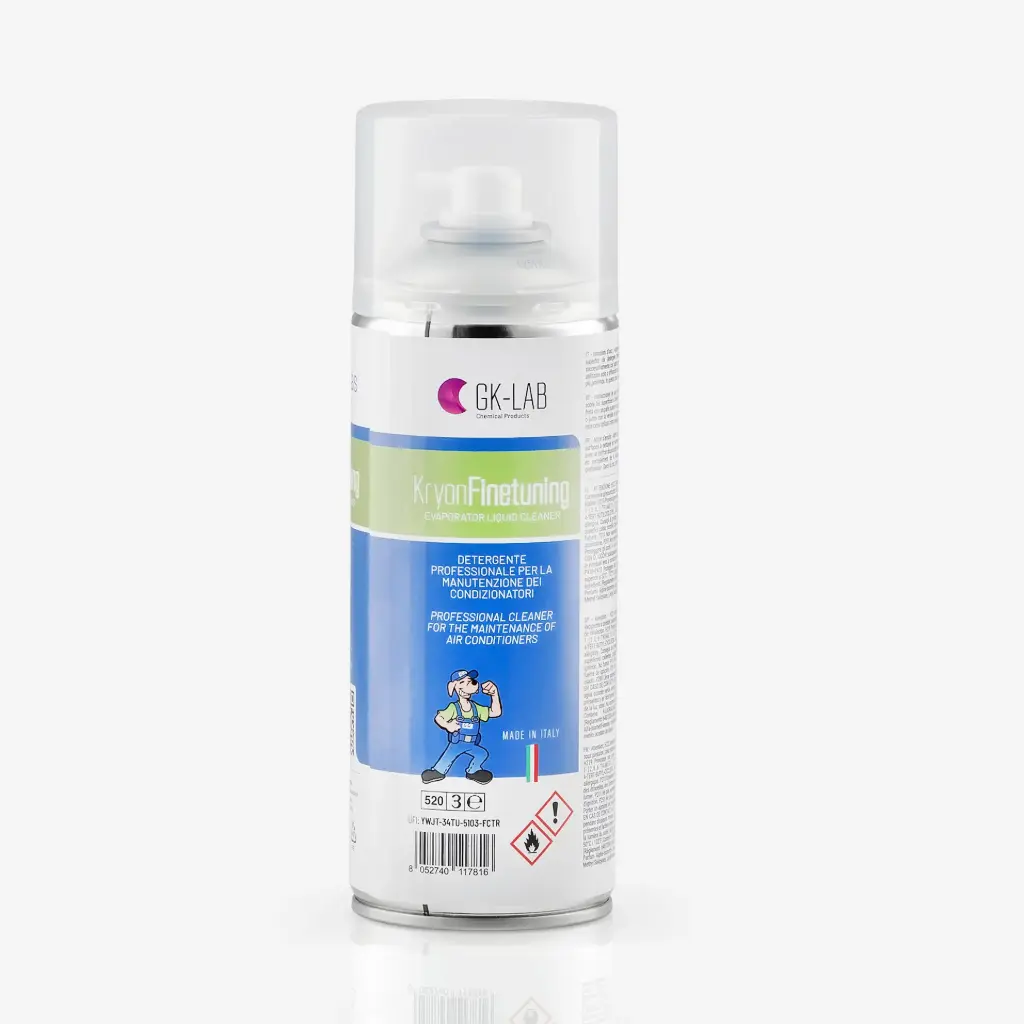 GK-Lab Kryon FineTuning - Vaahtoamaton aerosolipuhdistusaine höyrystimille (sisäyksiköt), 400 ml spraypullo