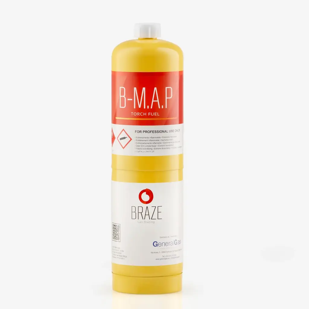 Cylinder B-MAP 1 lt. / 420 grams - blend of special gases with high calorific value, suitable for brazing and braze welding operations