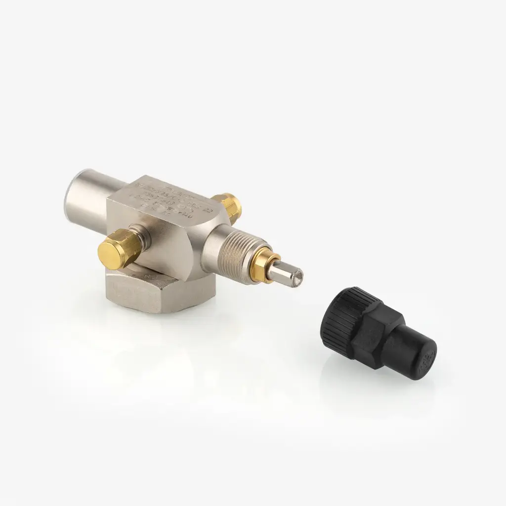 Rotalock valve 1 3/4" - 22mm 2 x 1/4" SAE