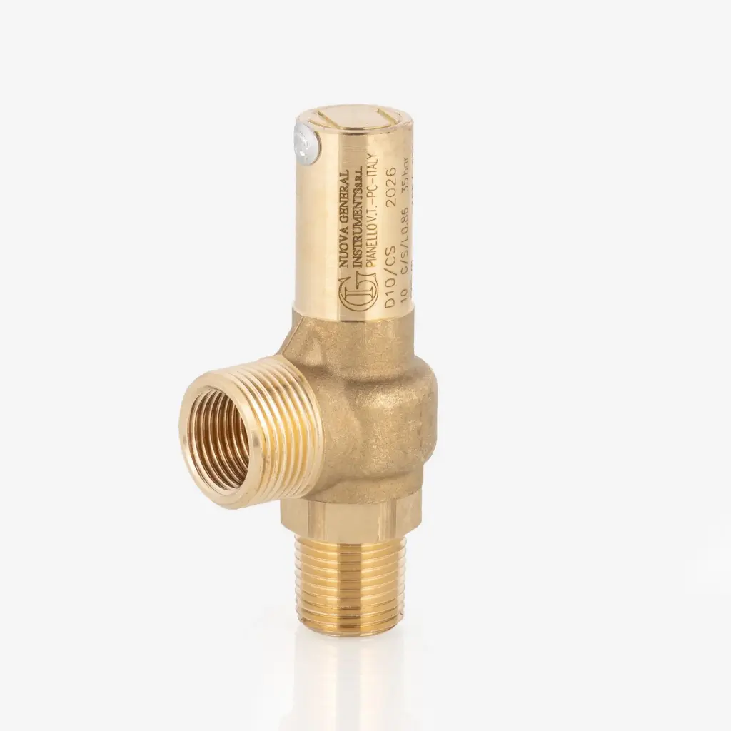 Safety valve D10/CS 1/2"NPT - 3/4"G 35bar