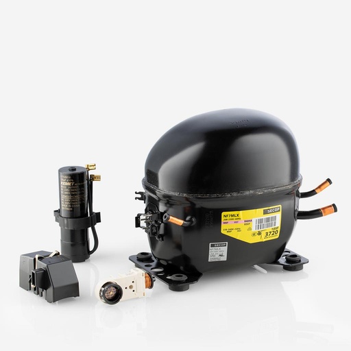 [A01011071] Compressor NF7MLX 105F3720 7,27cm³ R404A MBP 230V