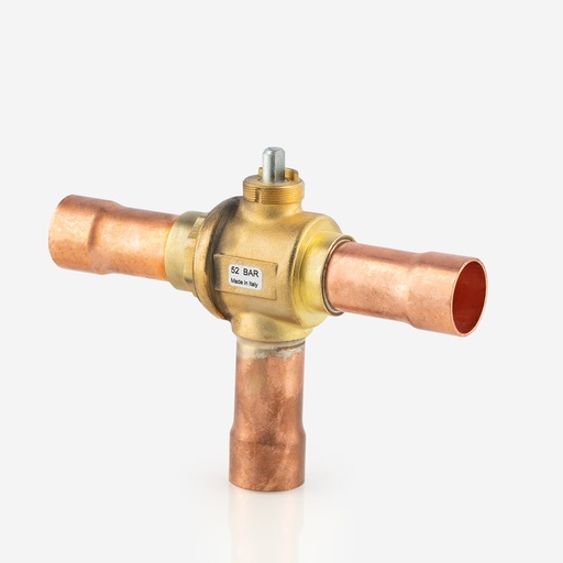 [D03021036] 3-Way valve ODS 28mm REF1.0.N.D.028.1.M.P HFC 52bar  