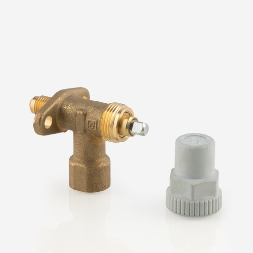 [D03031005] Sulkuventtiili kulmamalli 8320/22 1/4" SAE-M, 1/4" NPT-F 