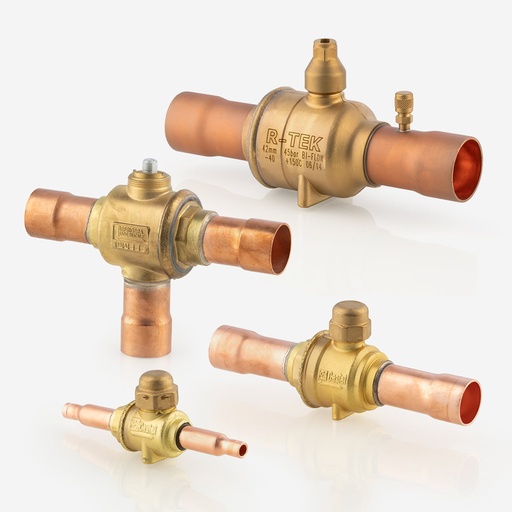 [D03031080] Palloventtiili 1 1/8"-ODS (Poly) 6570N/9A + 1/4" huolto yhde
