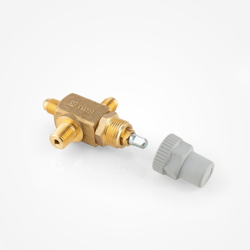 [D03031120] Varaajan sulkuventtiili 6132/22 1/4"SAE x 1/4" NPT + 1/4"SAE