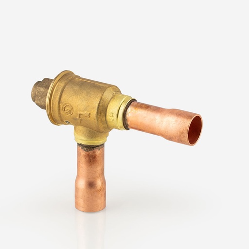 [D04011033] Angle check valve ODS 22mm 3185/7 with reinforced spring   