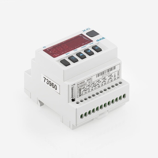 [E05500015] Koneikkosäädin DIN 6xkompr/puh XC460D-5B00E 4-20mA 6x5A