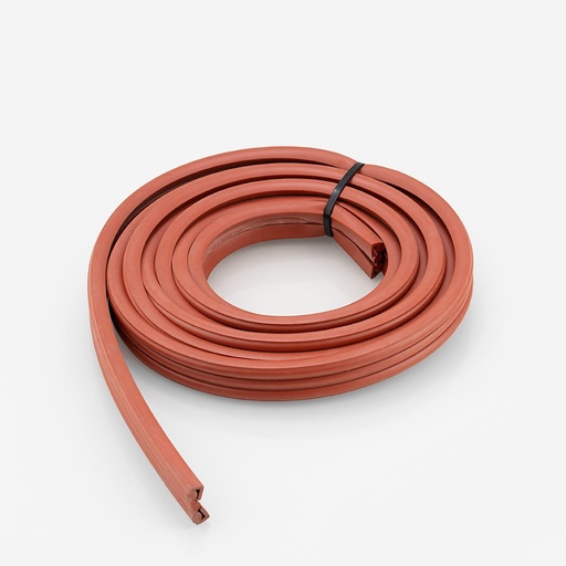 [F11011034] Äänieristekumi 20X6mm silikoni/punainen