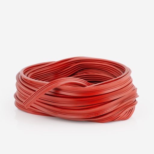 [F11011035] Vibration damper 25x6mm silicone/red