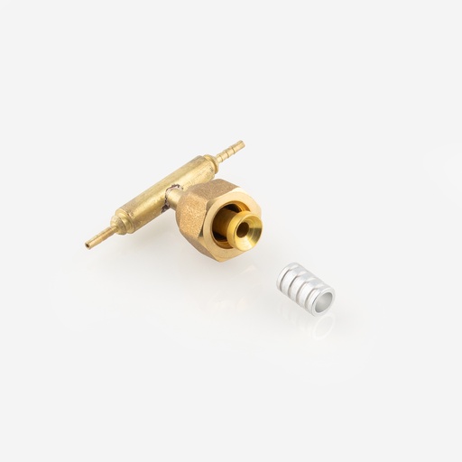 [F12011085] Tee (SWS) for 2 house conn. 2,0mm+swivel nut