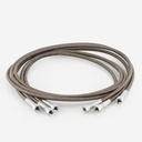 Charging hose Co2 Wigam 3 x 1,5m 1/4" SAE 200bar