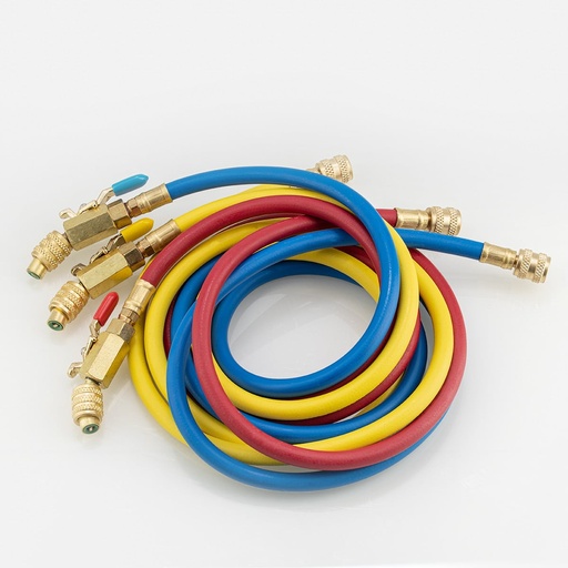 [J02431012] Huoltoletkusarja 1.5m 1/4" - 5/16" SAE 45° suluilla