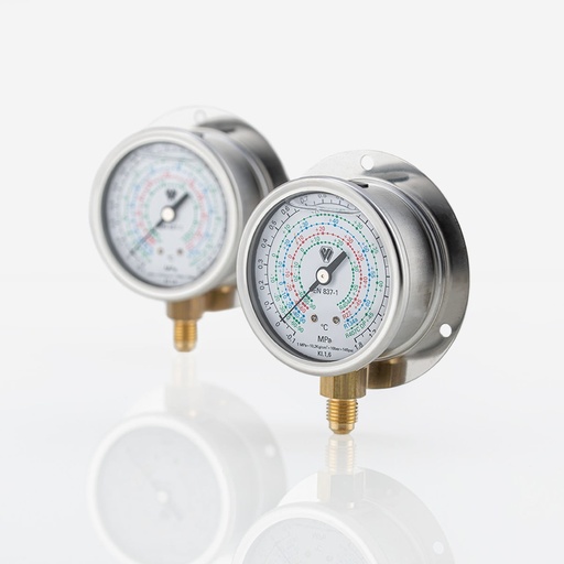 [J05031013] Matalapaine mittari 1/4" SAE Konepukkiin R404a,134a,407a,R22 