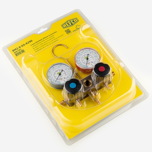 [J02031062] Manifold Refco 2-way BM2-8-DS-R290 (R290,R600,R600a) 