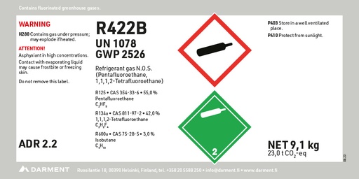 Refrigerant R422B