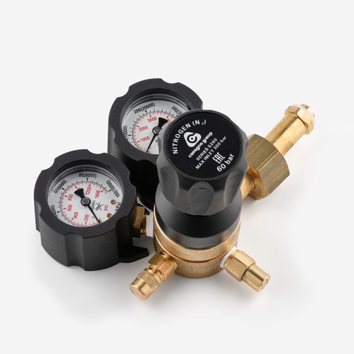 [J02020001] Regulator Nitrogen  (N2) 60Bar (1/4 SAE" - DIN 477 #10)