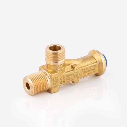[D15010016] Safety Valve1/2"-NPT 1/2"-SAE 3061/4C300 30bar (R290)