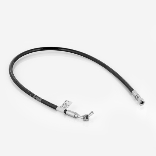 [F12010015] 5/16" hose 071/06, 1000 mm lenght, straight fitting 1/4" FSAE - 90° female fitting 1/4" FSAE CO2