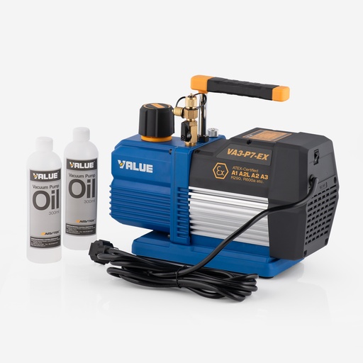 [J01010007] Vacuum Pump Value VA3-P7-EX (R290/R600) 15 Micron (A1,A2L,A2,A3)