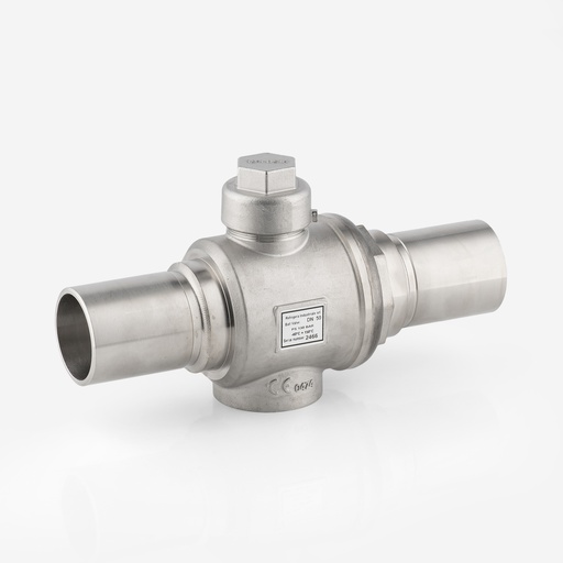 [D03250001] BV21QD50X0100 ball valve 2-way for R744 Q-type DN50 with OD stainless steel connections, A2