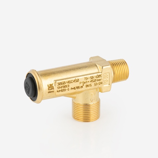 [D15010758] Varoventtiili 1/2"NPT,3/4"G 3060/46C450 45Bar