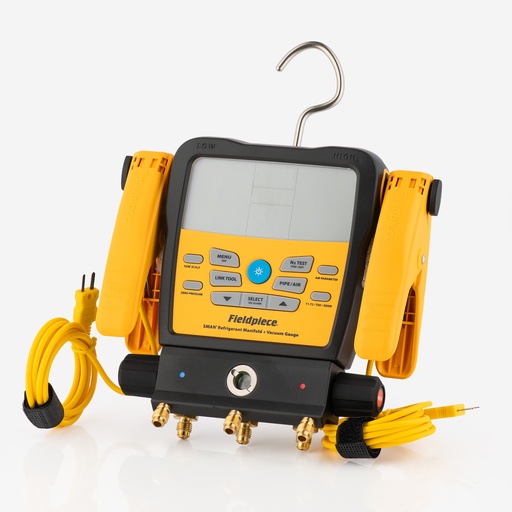 [J02060026] Digital manifold Fieldpiece 4-way SM382VINT+ clamps