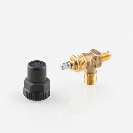 [D03030084] Sulkuventtiili kulmamalli 6120/22 1/4" SAE - 1/4" NPT